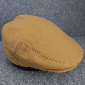 Newhattan Hat Flat Cap Newsboy Mens Size S Yellow Wool Blend Ivy Classic Driving